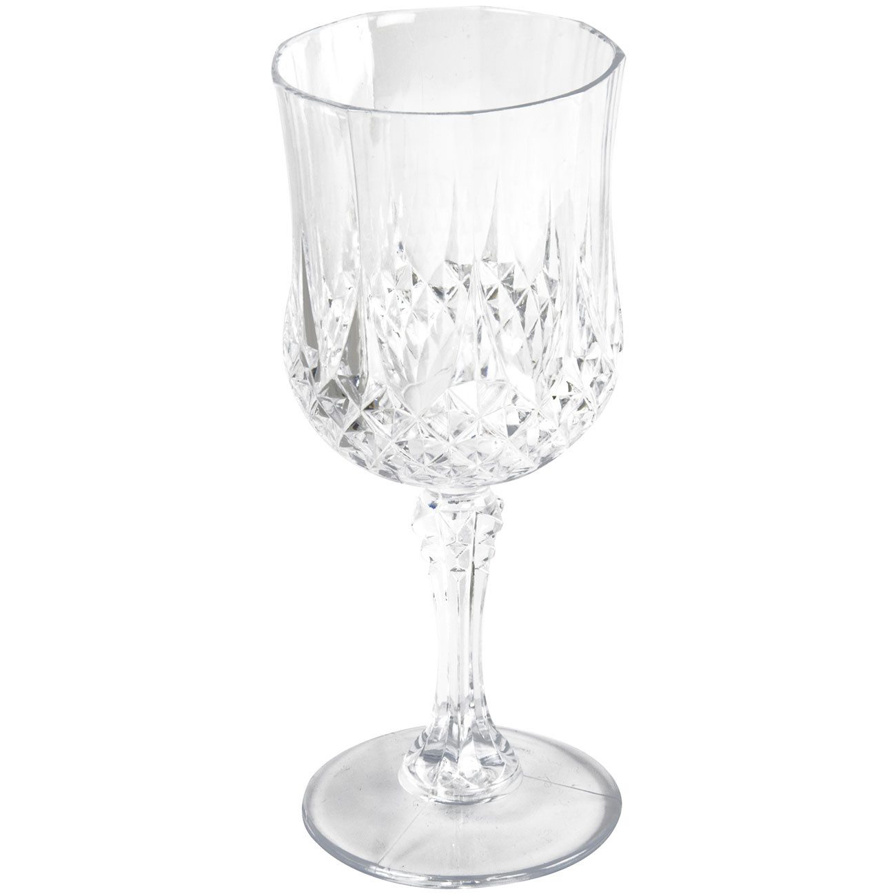 *Alpina* Weinglas Kunststoff-Weingläser 200 ml Kristalleffekt, Bruchfest 6 Stück, 6-tlg., aus Kunststoff in Kristalloptik/Trinkgefäß mit Stiel/transparent