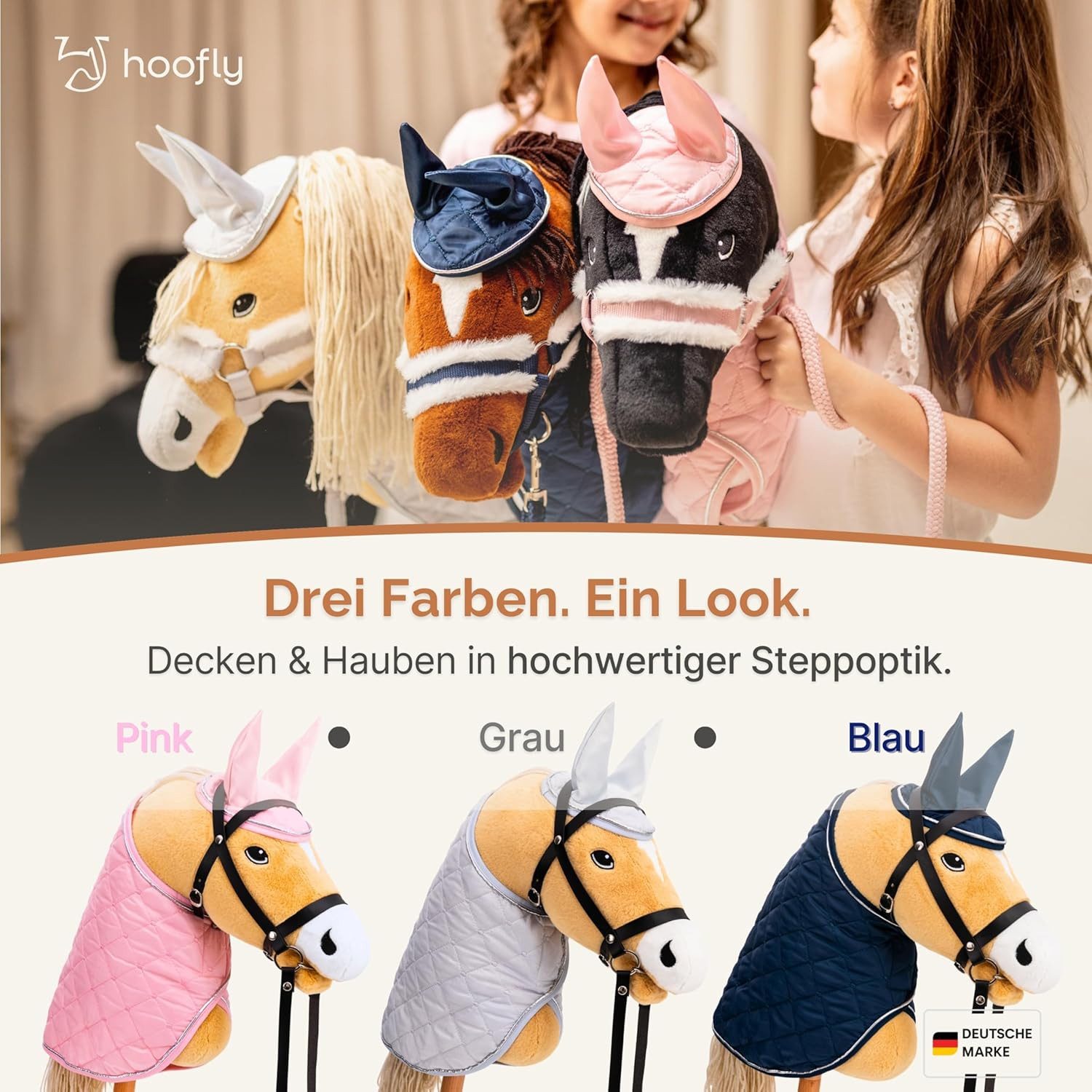 Hoofly Steckenpferd Hobby Horse Zubehör 2er Set, (2er Set, Hobby Horse Zubehör Set)