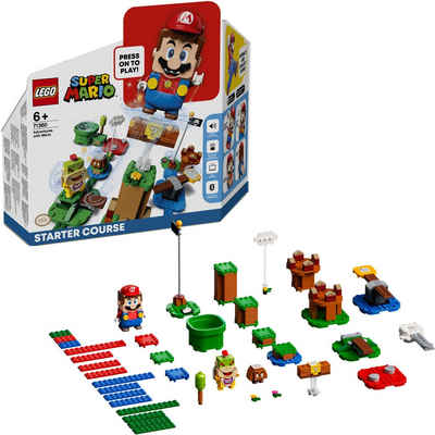 LEGO® Konstruktionsspielsteine »Abenteuer mit Mario – Starterset (71360), LEGO® Super Mario«, (231 St)