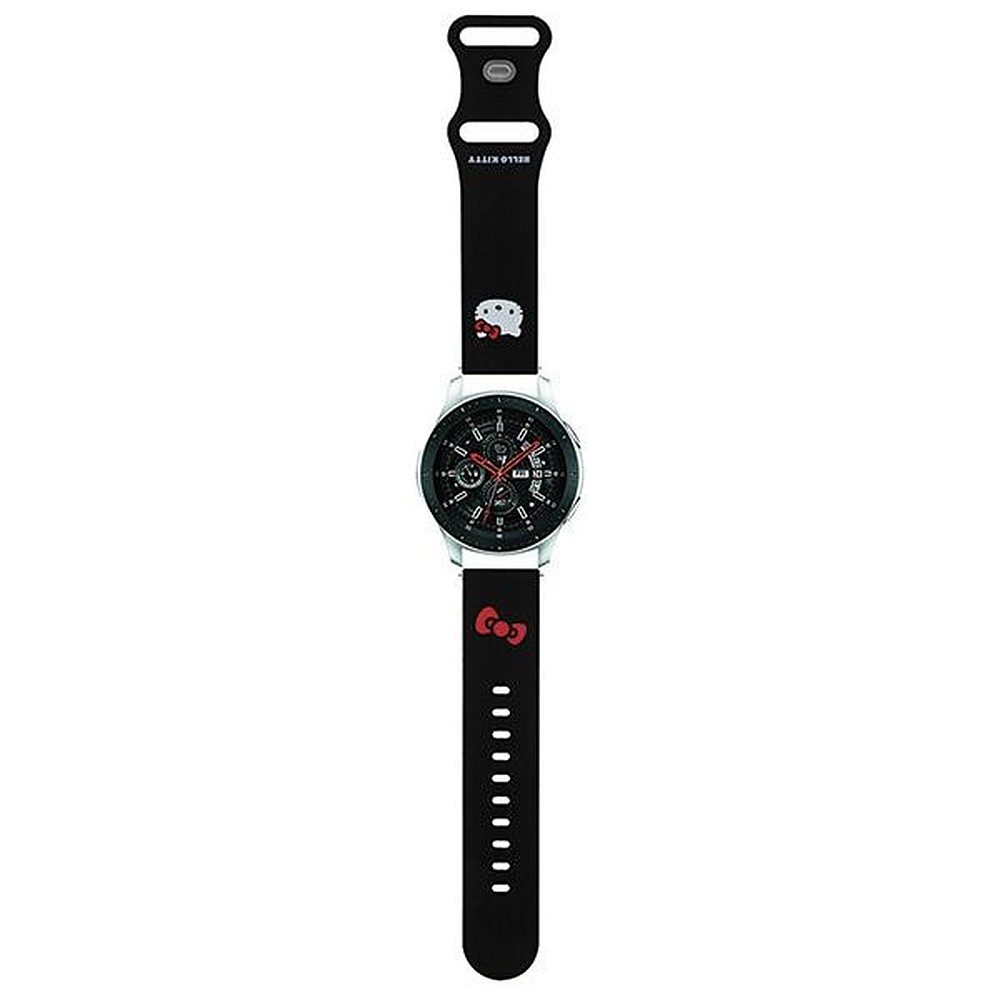 Hello Kitty Smartwatch-Armband Ersatzarmband Wechselarmband Silikonarmband, Kitty-Motiv, weiches Silikon, Druckknopfverschluss