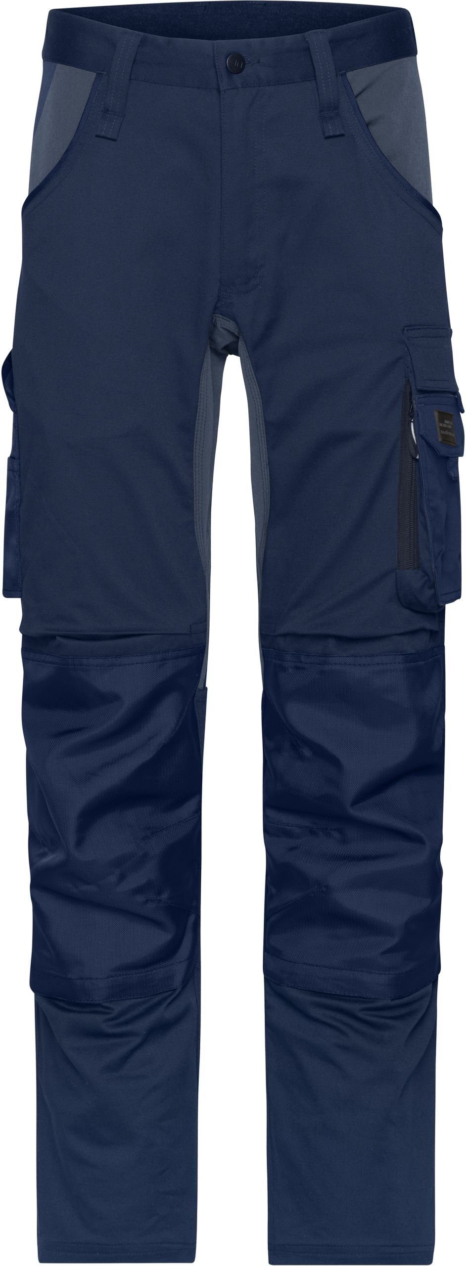 James & Nicholson Arbeitshose JN 1812 (25-28) Workwear Stretch Hose navy/carbon