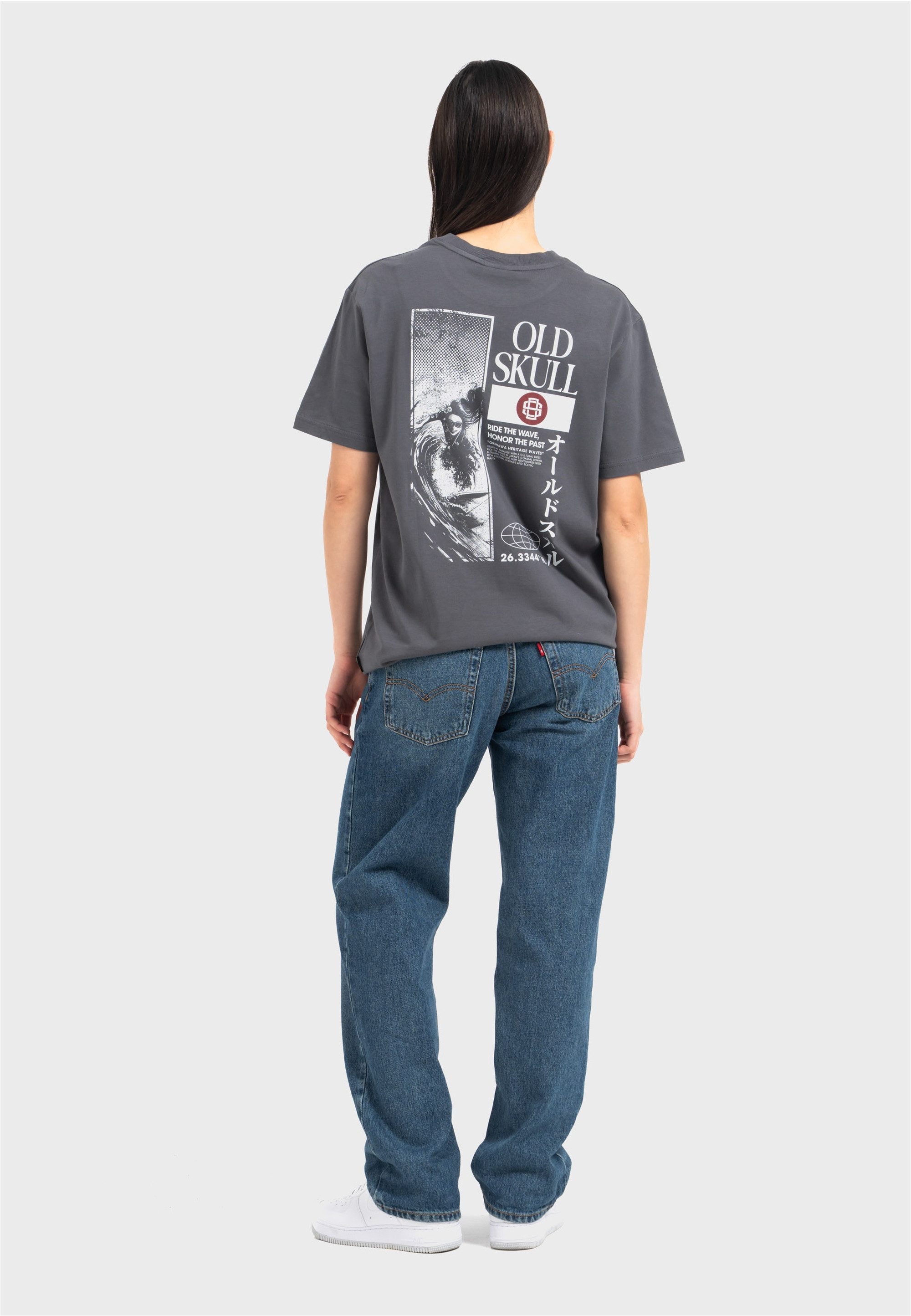 Oldskull T-Shirt Asian Lotus Surf Logo Graphic Traditionelles fernöstliches günstig online kaufen