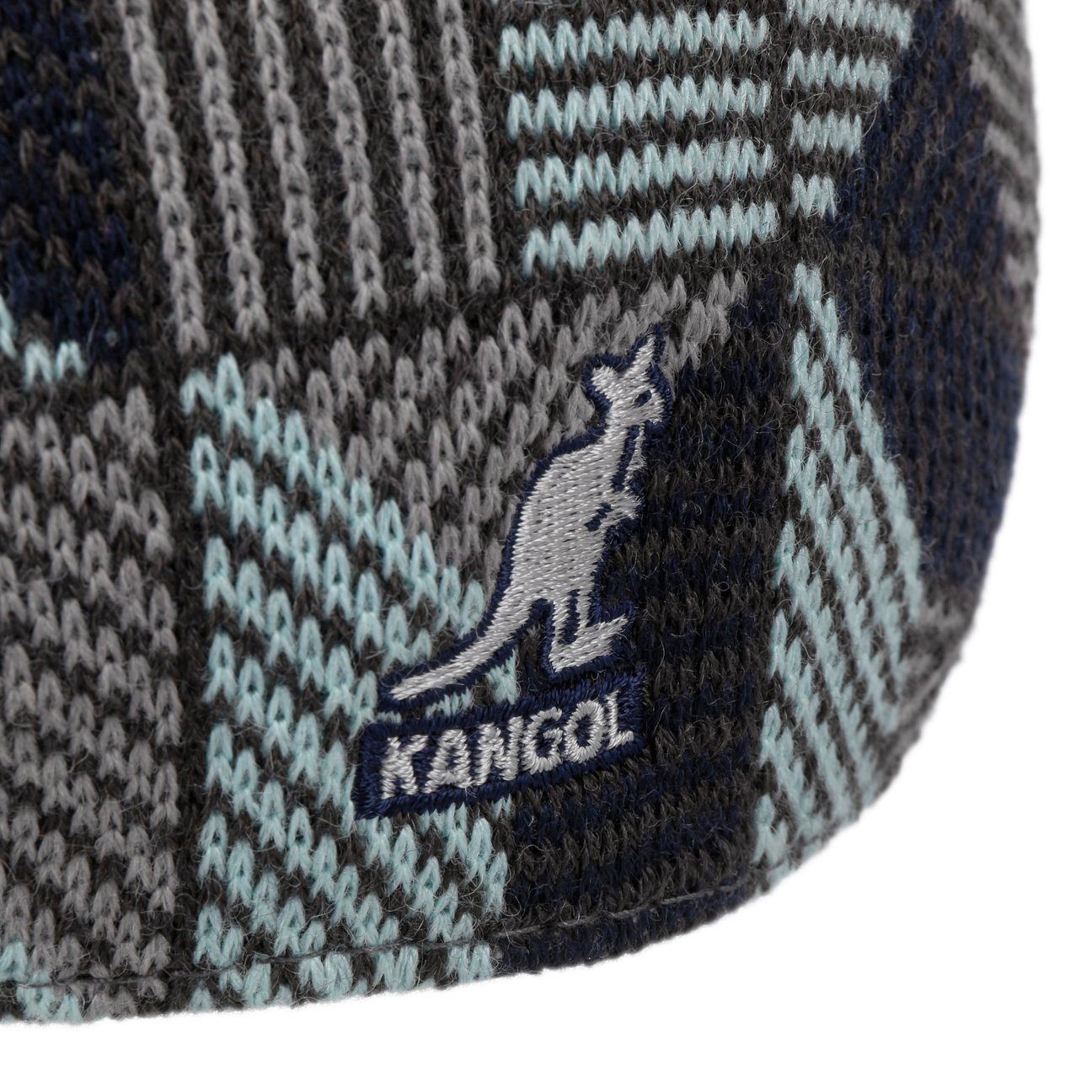 Kangol Flat Cap (1-St) Schirmmütze Schirm mit türkis