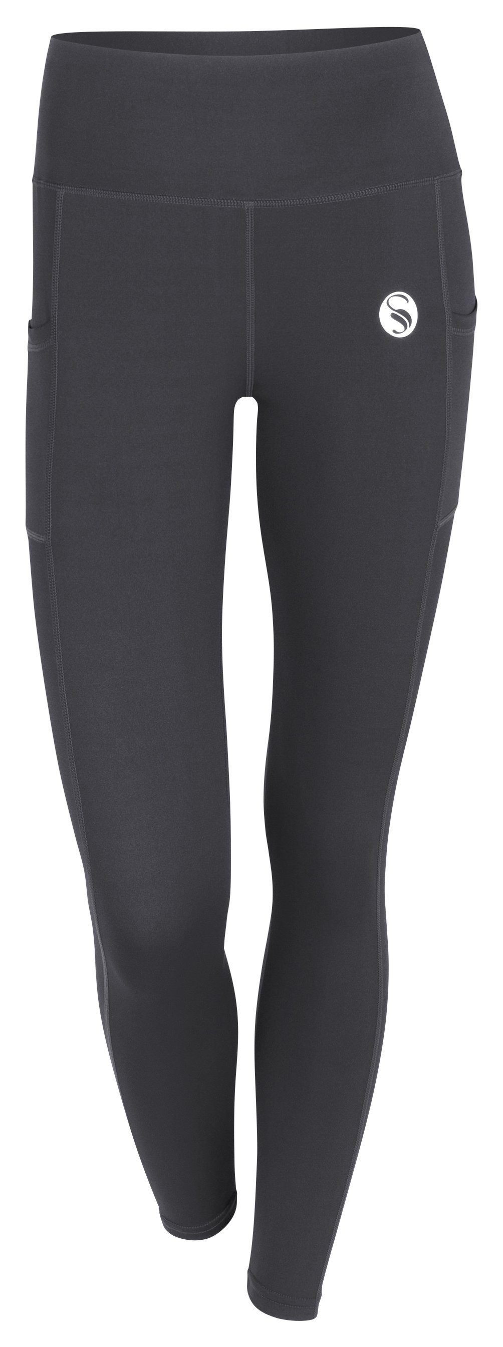 Stark Soul® Leggings Sport Leggings "Move" vielseitige, funktionale Damen Sport-Leggings, Yogahose mit Taschen Grau