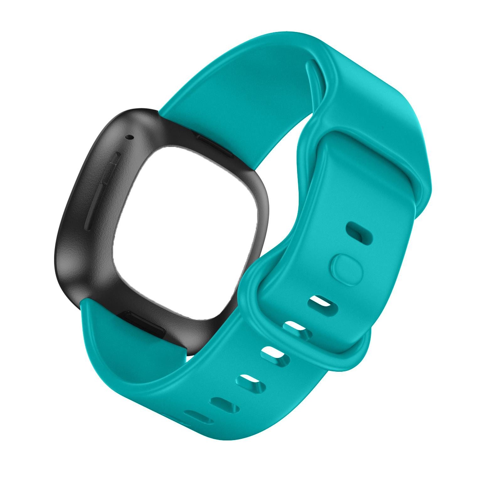 CoolGadget Smartwatch-Armband Fitnessarmband aus TPU / Silikon, für Fitbit Versa 3 / 4 Sport Uhrenarmband Fitness Band Unisex Größe S