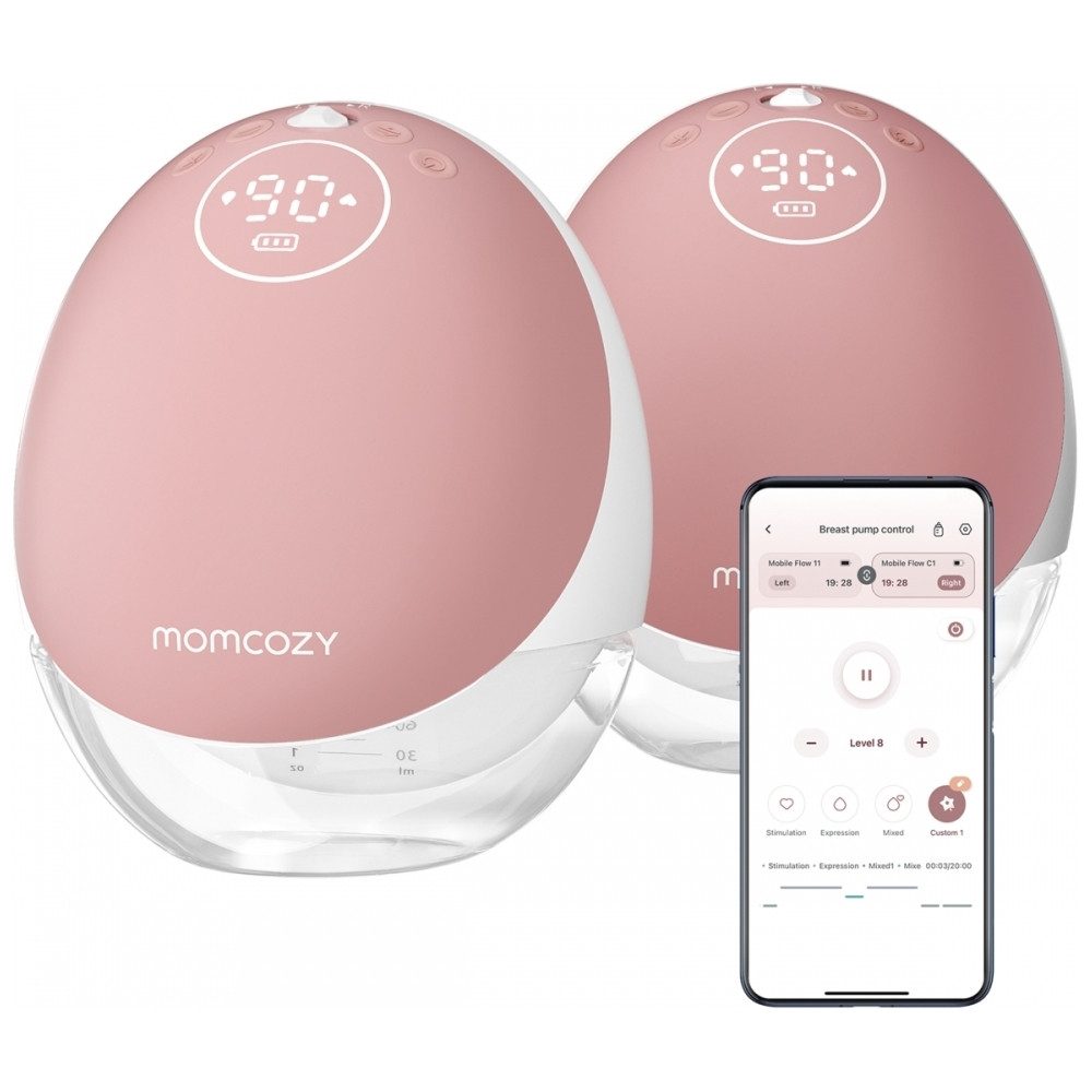 Elektrische Doppelmilchpumpe MOMCOZY M9 Doppelte Milchpumpe für Mütter.