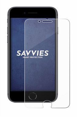 Savvies Panzerglas für Apple iPhone 8, Displayschutzglas, Schutzglas Echtglas 9H Härte klar Anti-Fingerprint