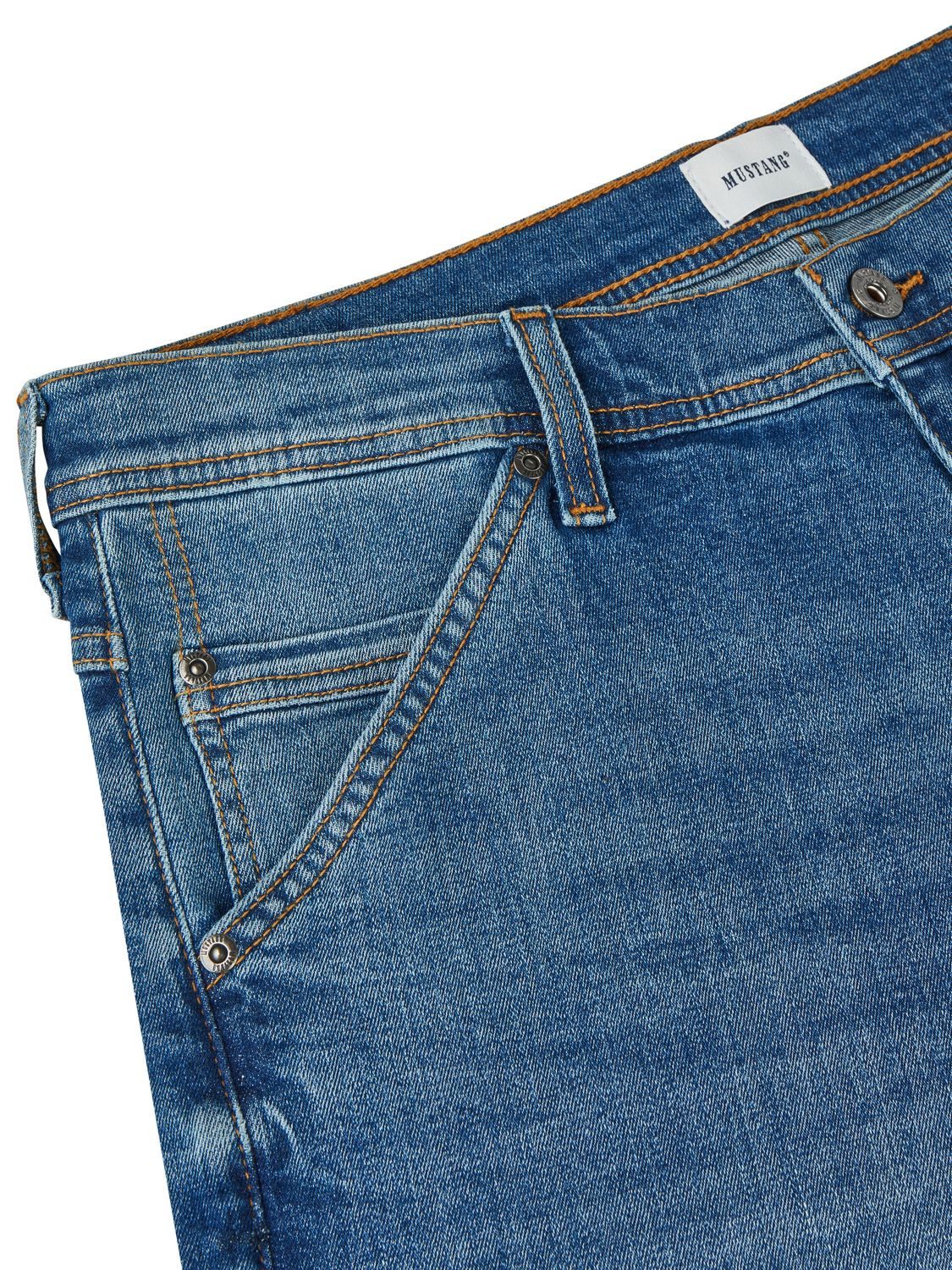 MUSTANG Jeansshorts Herren 3/4 Shorts Freemont Straight Fit Bermudashorts mit Stretch