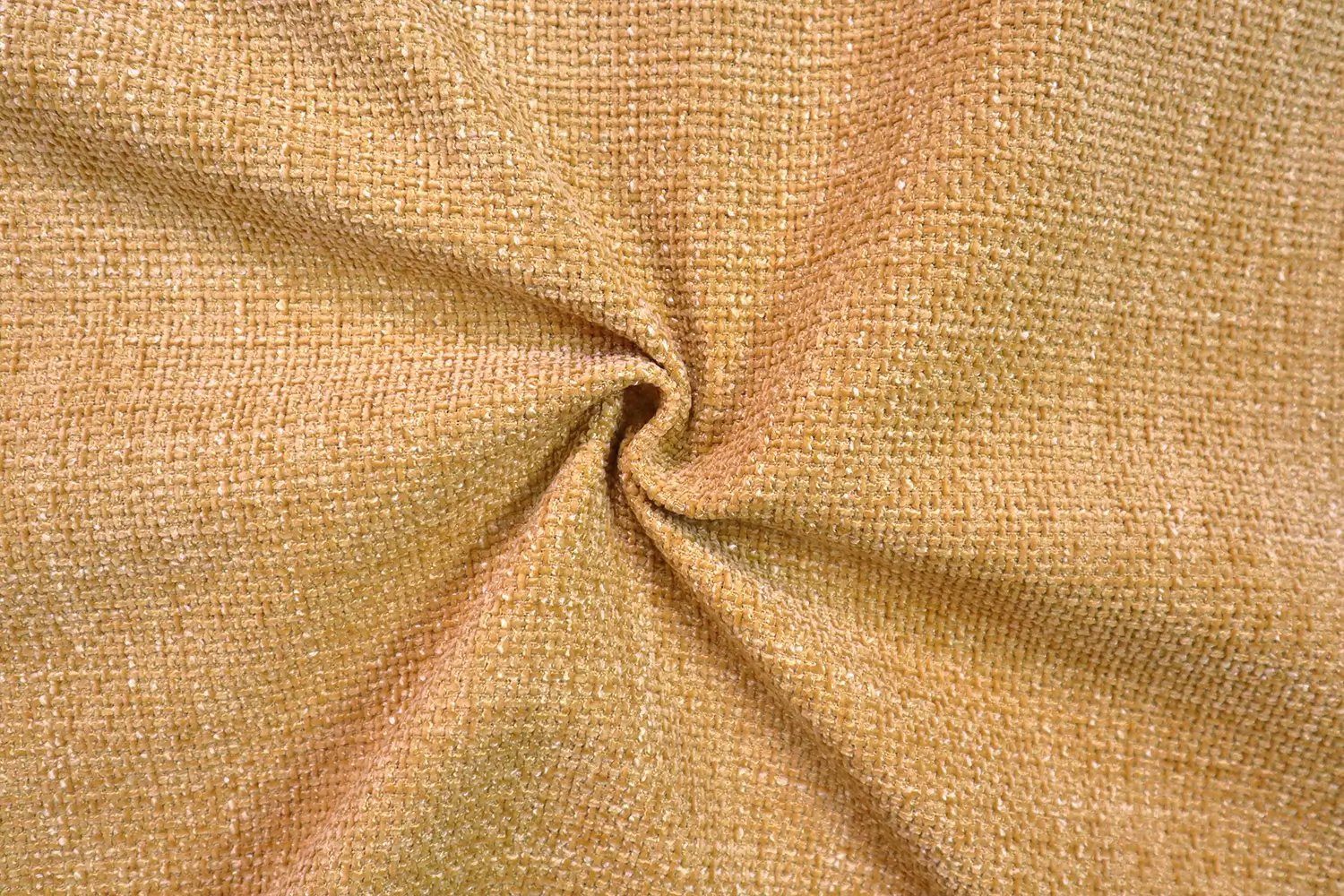 Stofferia Stoff Polsterstoff Tweedoptik Trendy Gold, Meterware