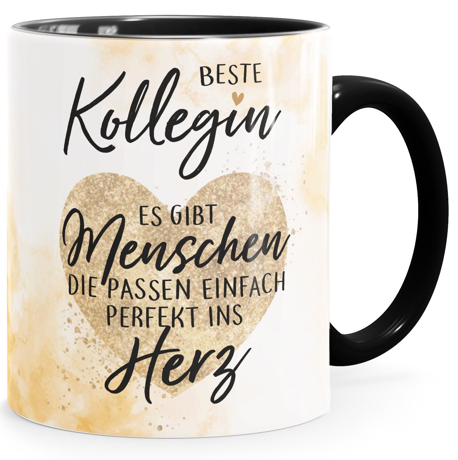 SpecialMe Tasse Kaffee-Tasse Beste Kollegin Herz Geschenkidee Arbeitskollegin, Keramik