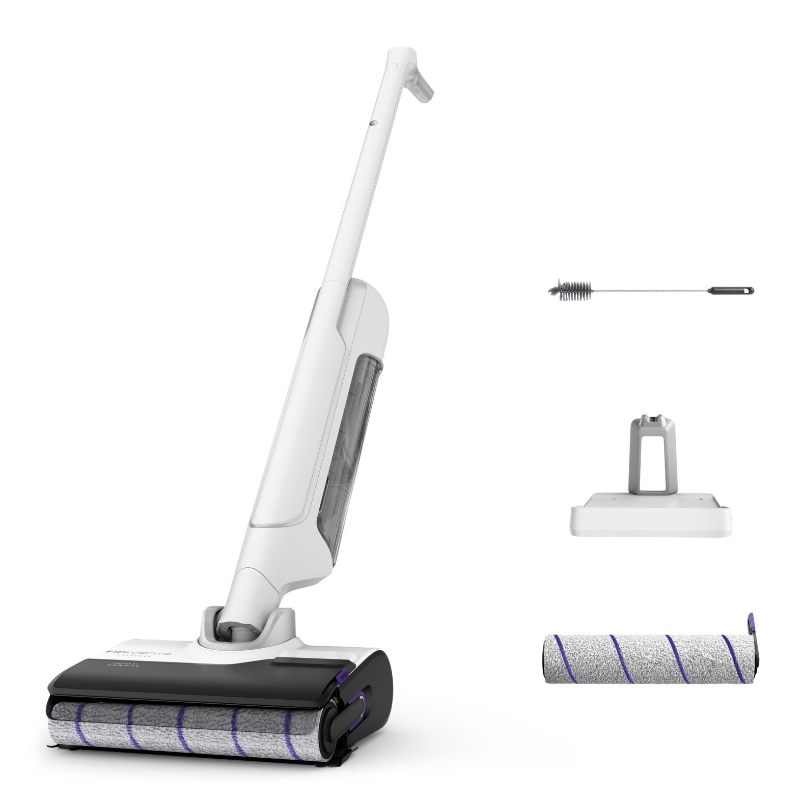 Rowenta Nass-Trocken-Sauger X-Clean 10, Saugen und Wischen, lange Laufzeit, LED-Bildschirm, 200 W, beutellos, selbstreinigend und -trocknend, geeignet für Hartböden, GZ7540