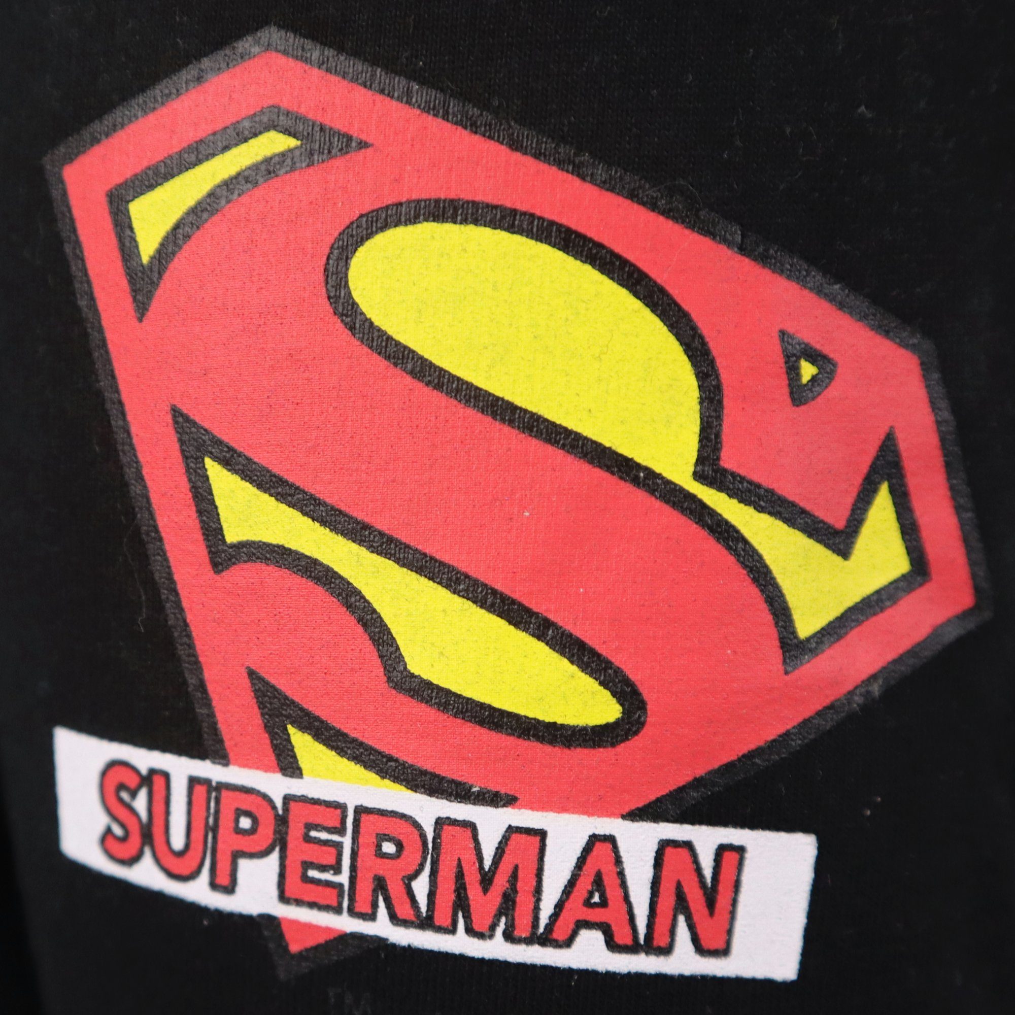 Jogginghose 134, Superman 100% Baumwolle bis Comics Gr. Schwarz 104 Sporthose Kinder Jungen DC