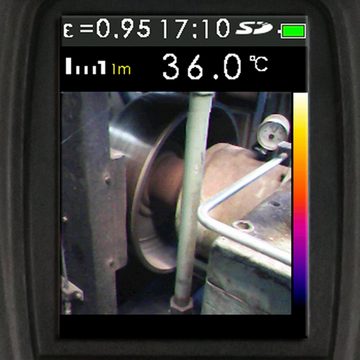 PCE Instruments Wärmebildkamera Infrarot Temperaturmessung Infrarotthermometer Inspektionskamera (Kontaktlose Temperaturmessung)