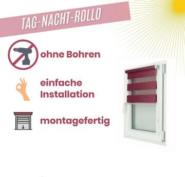 Rollo Verdunkelungsrollo Rollo für Fenster ohne Bohren Seitenzugrollo, Coonoor