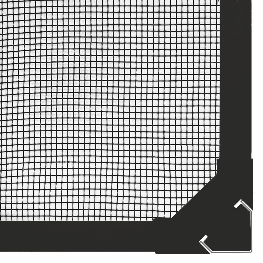 Insektenschutz-Vorhang 120x140 Fenster für Magnet-Insektenschutz cm Anthrazit vidaXL