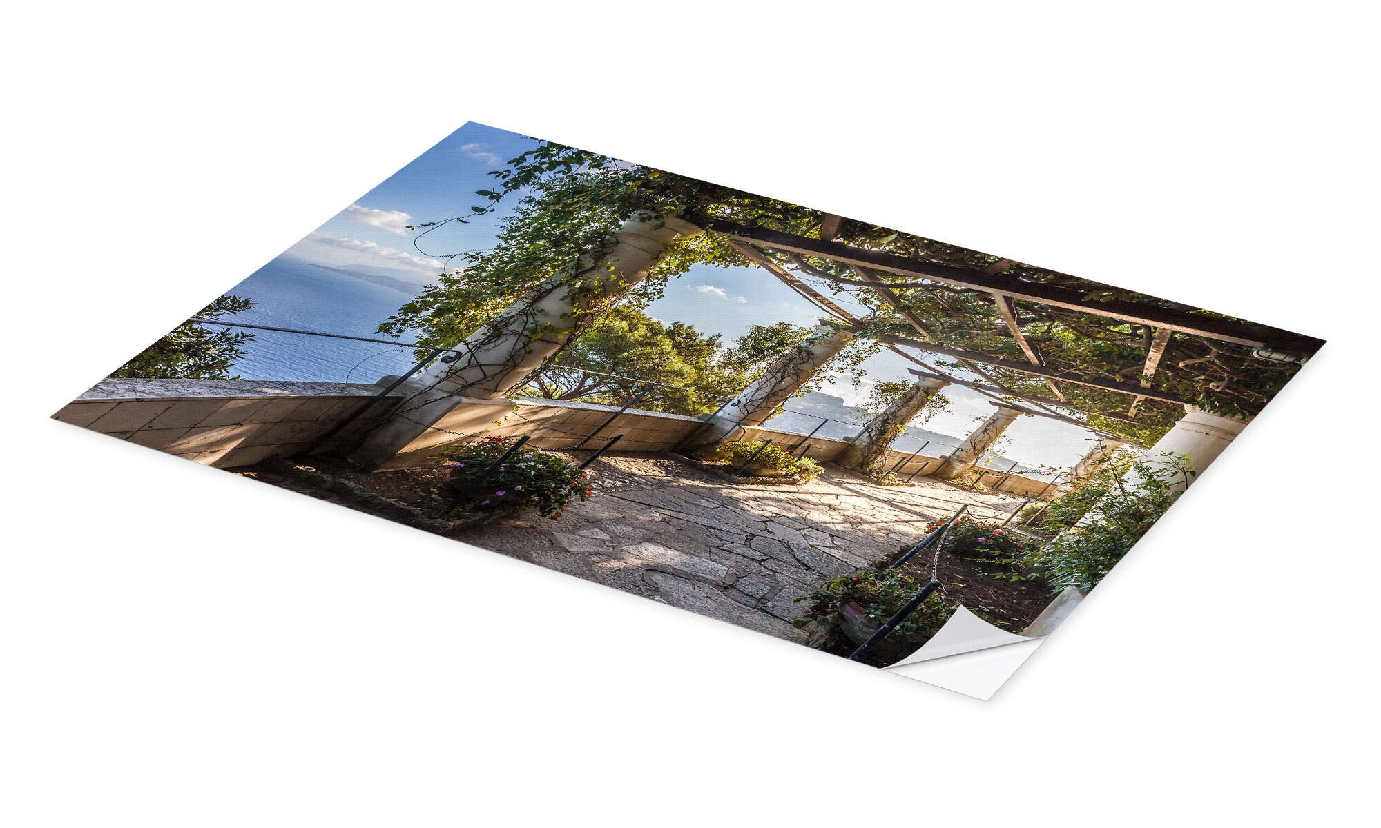 Posterlounge Wandbild Garten der Villa San Michele (Capri, Italien), Christian Müringer, erhältlich als Poster, Leinwandbild, Wandsticker oder Acrylglasbild