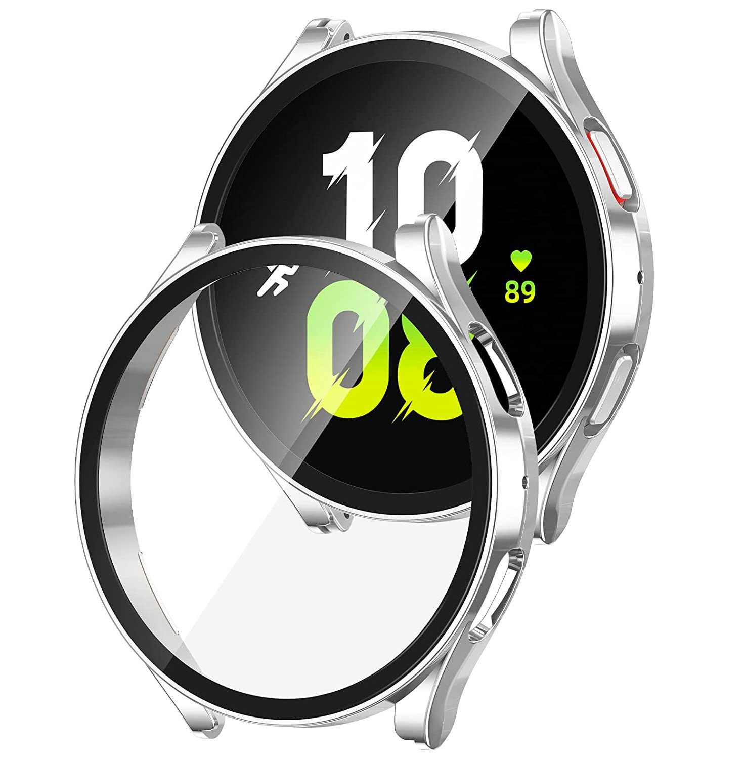 MSM Smartwatch-Hülle Hülle für Samsung Galaxy Watch 5 40mm / 44mm Schutzglas Case