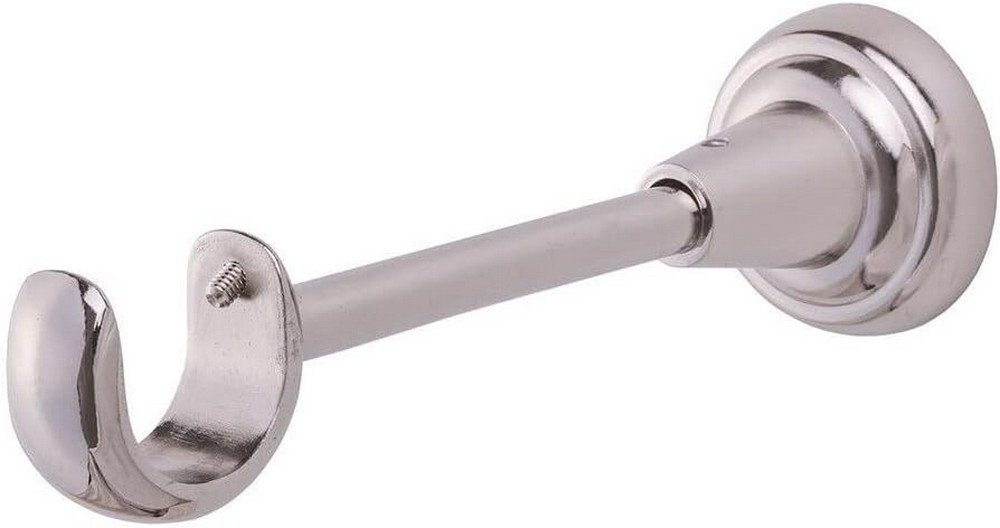 MDEKOR Gardinenstangenhalter für Gardinenstange 19 mm, Wandträger 1-läufig Edelstahloptik R-TYP