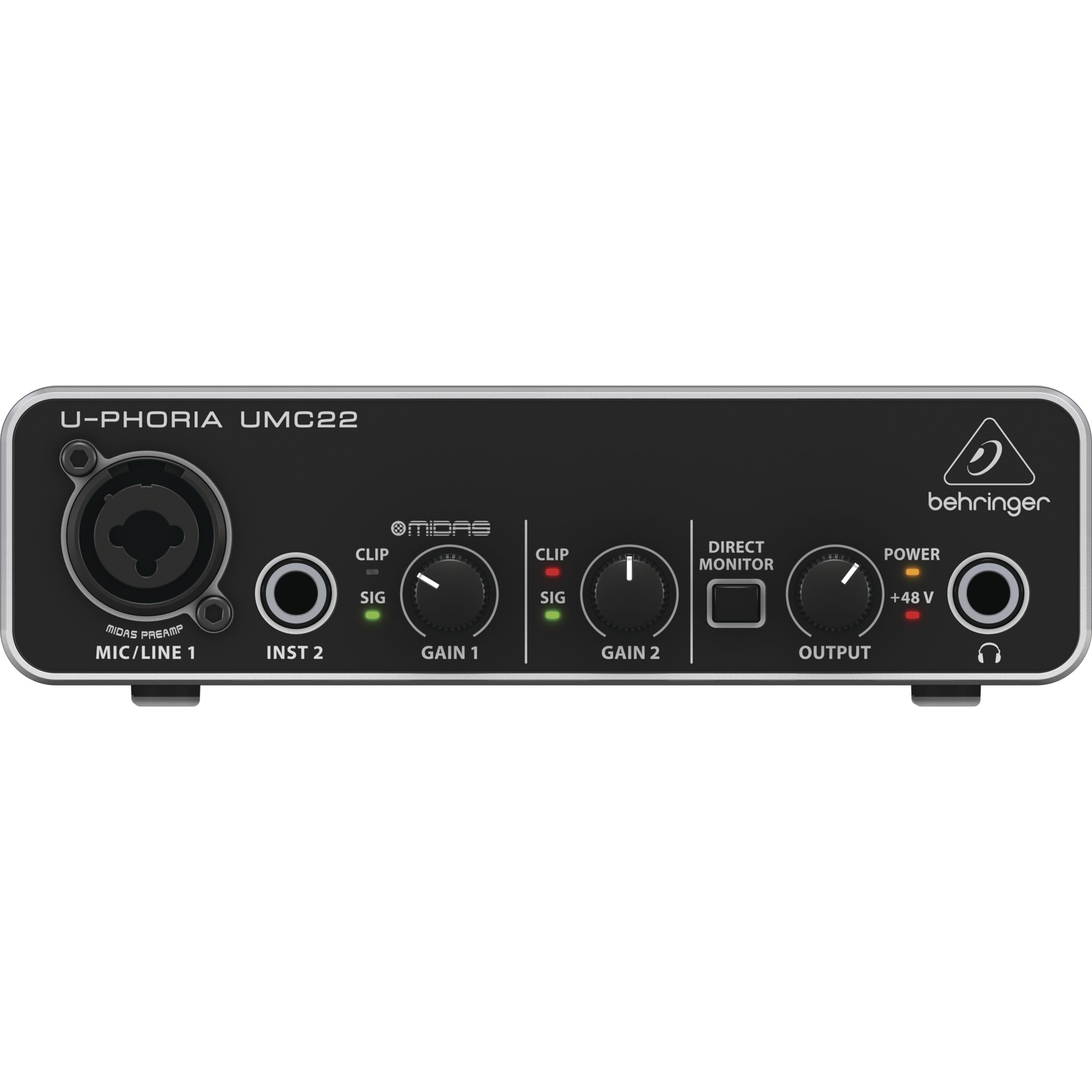 Behringer Digitales Aufnahmegerät (UMC22 U-Phoria - USB Audio Interface)