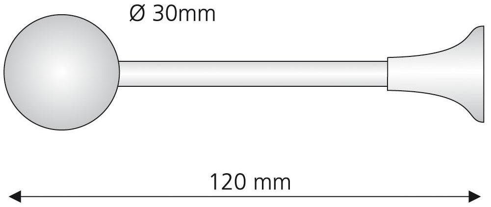 Liedeco Raffhalter, Gardinen, (1-tlg), für Gardinenstangen Ø 16 mm günstig online kaufen