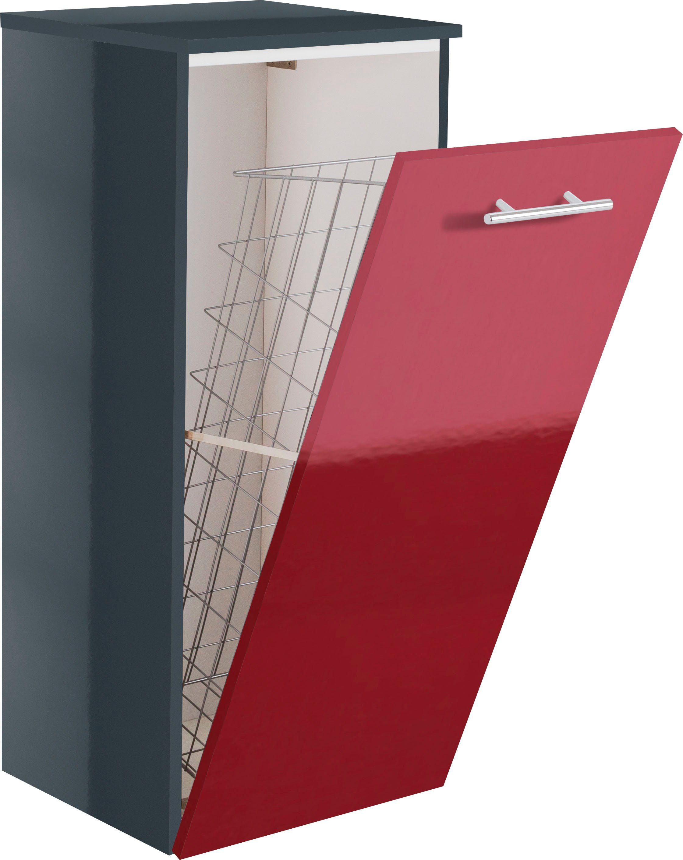 MARLIN Midischrank 3040, Breite 40 cm | rot anthrazit