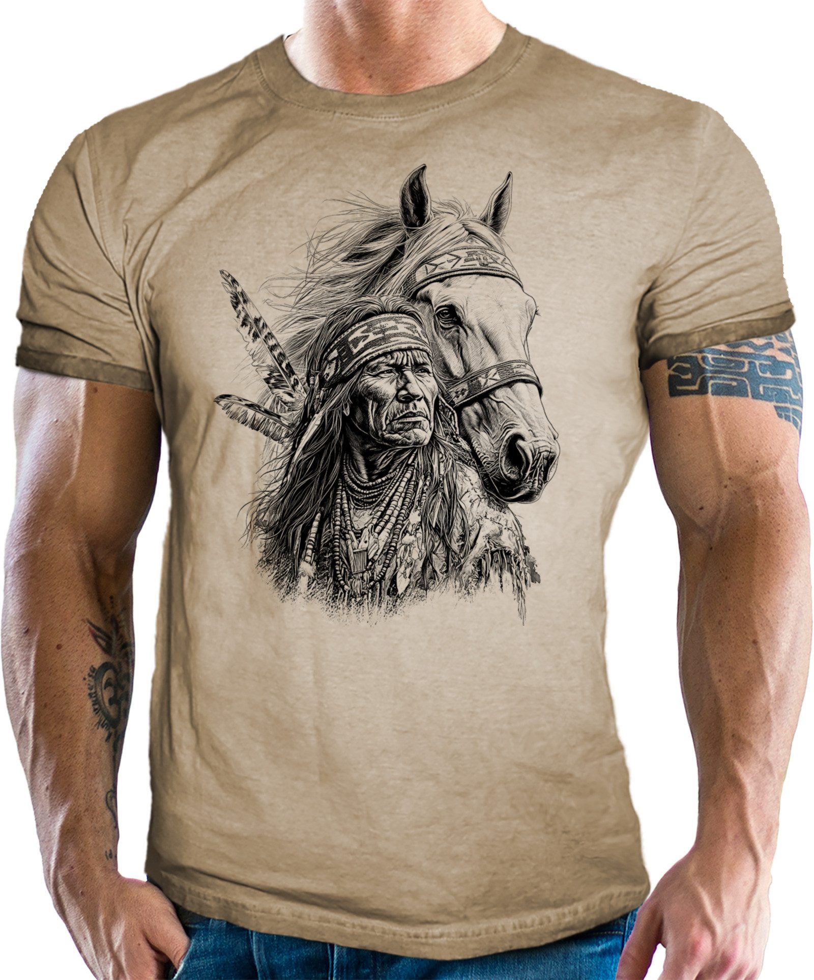 T-Shirt für Unterstützer der Native Americans