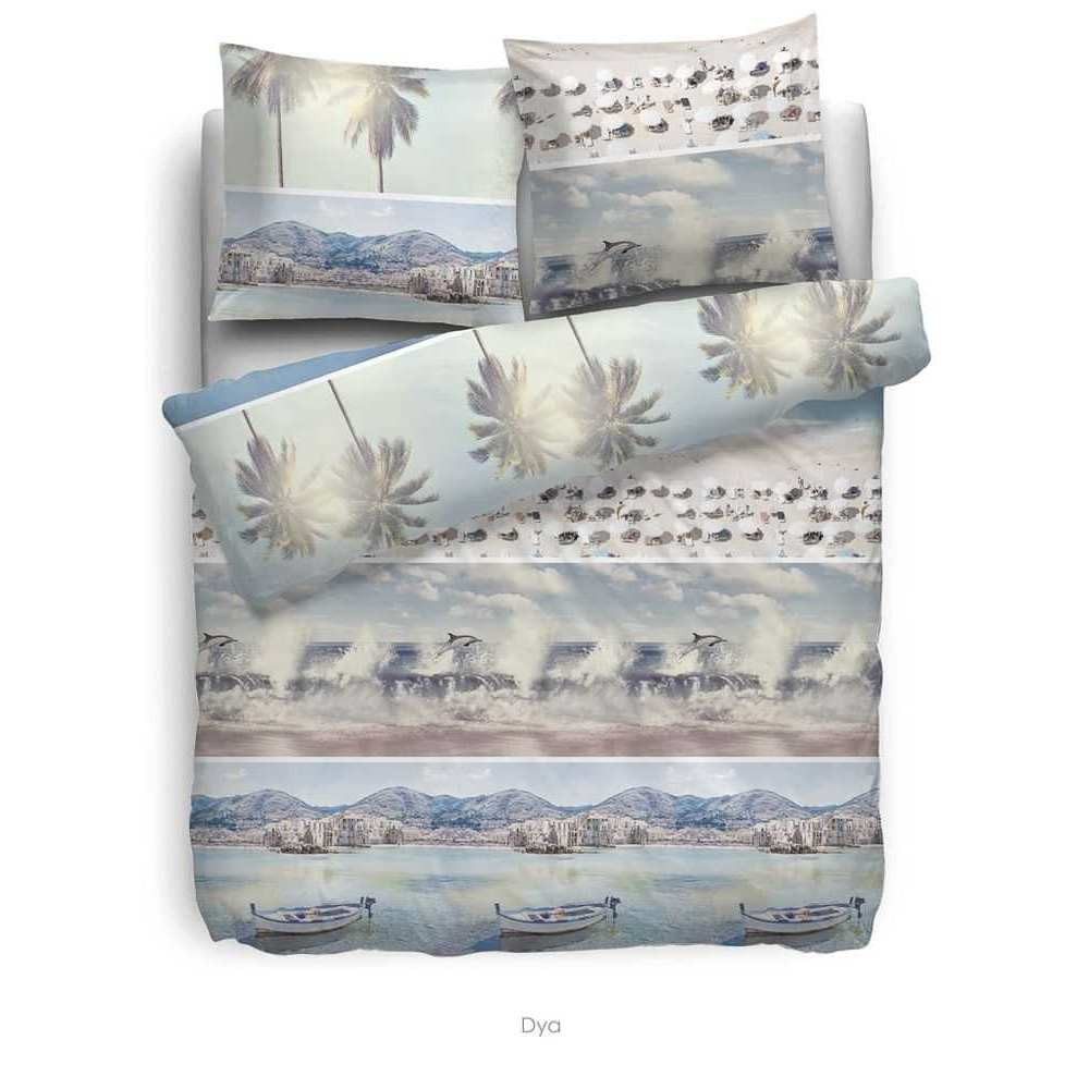 Heckett and Lane Bettwäsche HnL Baumwolle Bettwäsche Strand Feeling Dya, Baumwolle, 2 teilig