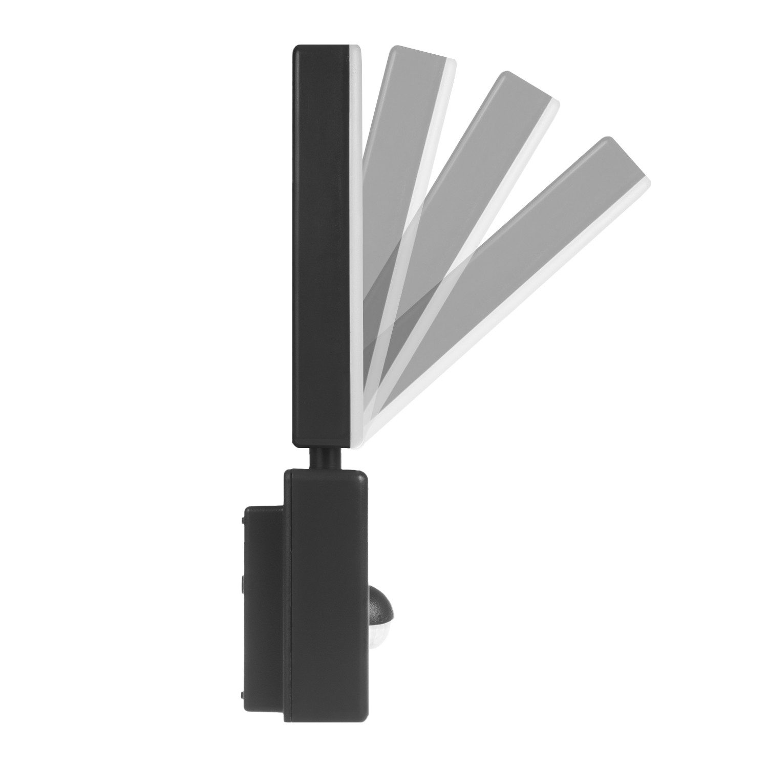 Maclean LED Außen-Wandleuchte MCE516 rechteckige Wandlampe mit Bewegungsmelder, LED fest integriert, neutralweiß, 10 W 800 lm IP65 für Garten, Terrasse und Hauseingang