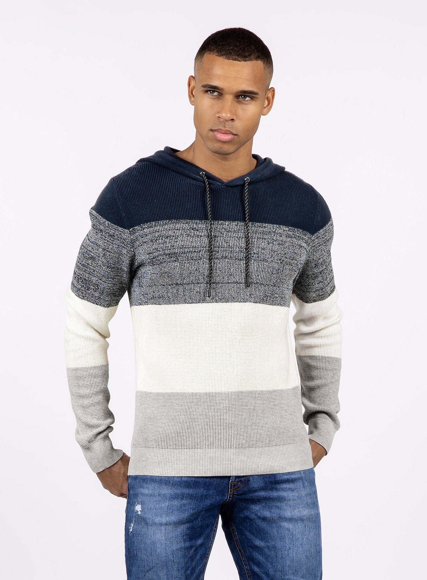 Key Largo Kapuzensweatshirt mit breiten Streifen