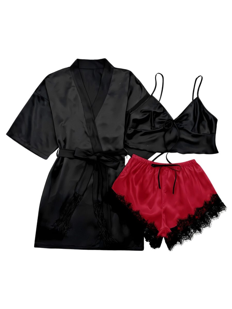 Elegant Love Morgenmantel Sexy Pyjama-Set für Damen, Dessous-Set, Kimono, N günstig online kaufen