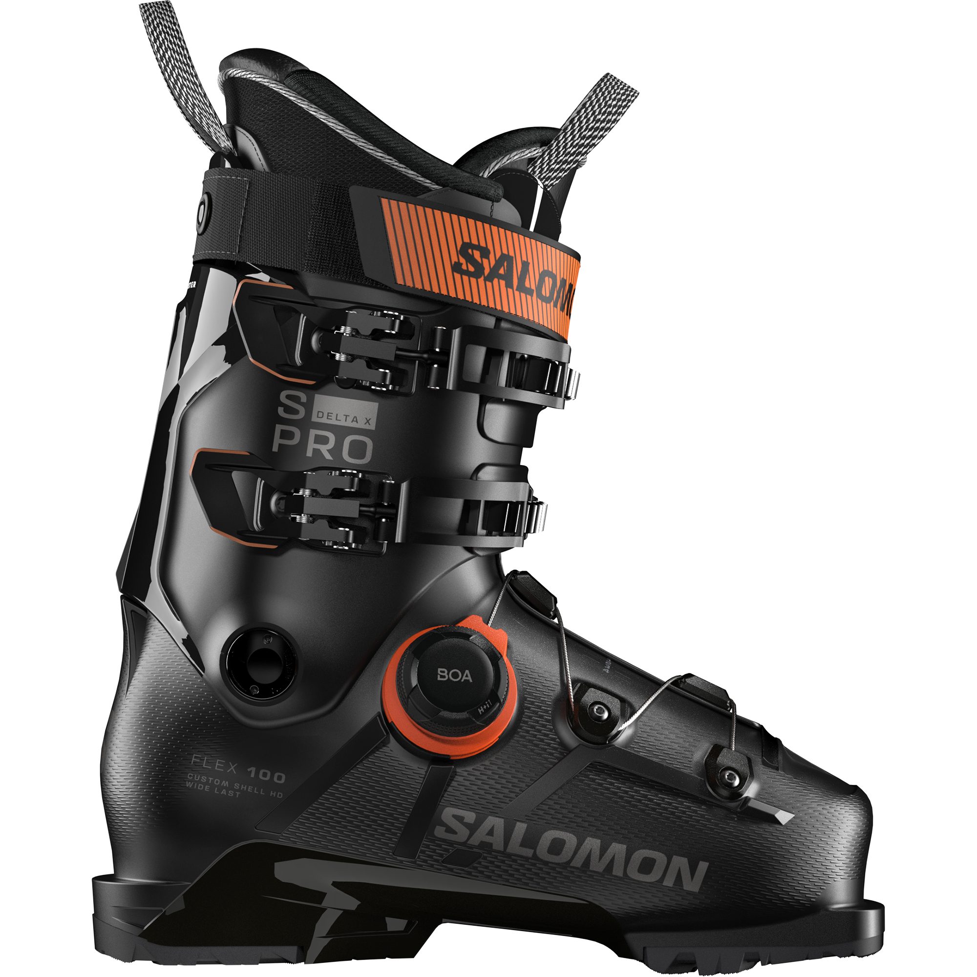 ALP. BOOTS S/PRO DELTA BOA X10 BLACK/DARK GREY MET./ORANGE TI Skischuh
