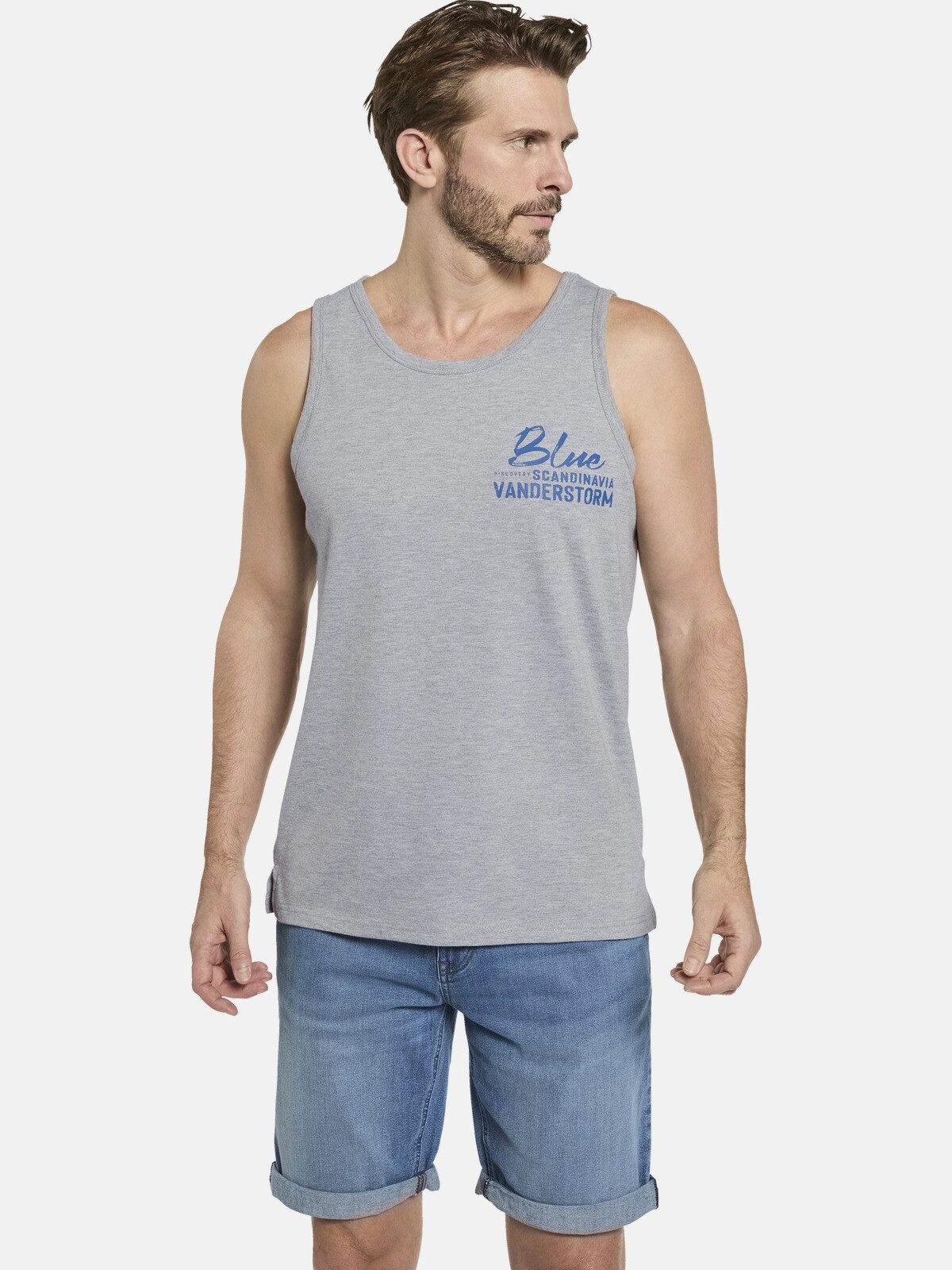 Jan Vanderstorm Muskelshirt FELTON mit Aufdruck günstig online kaufen