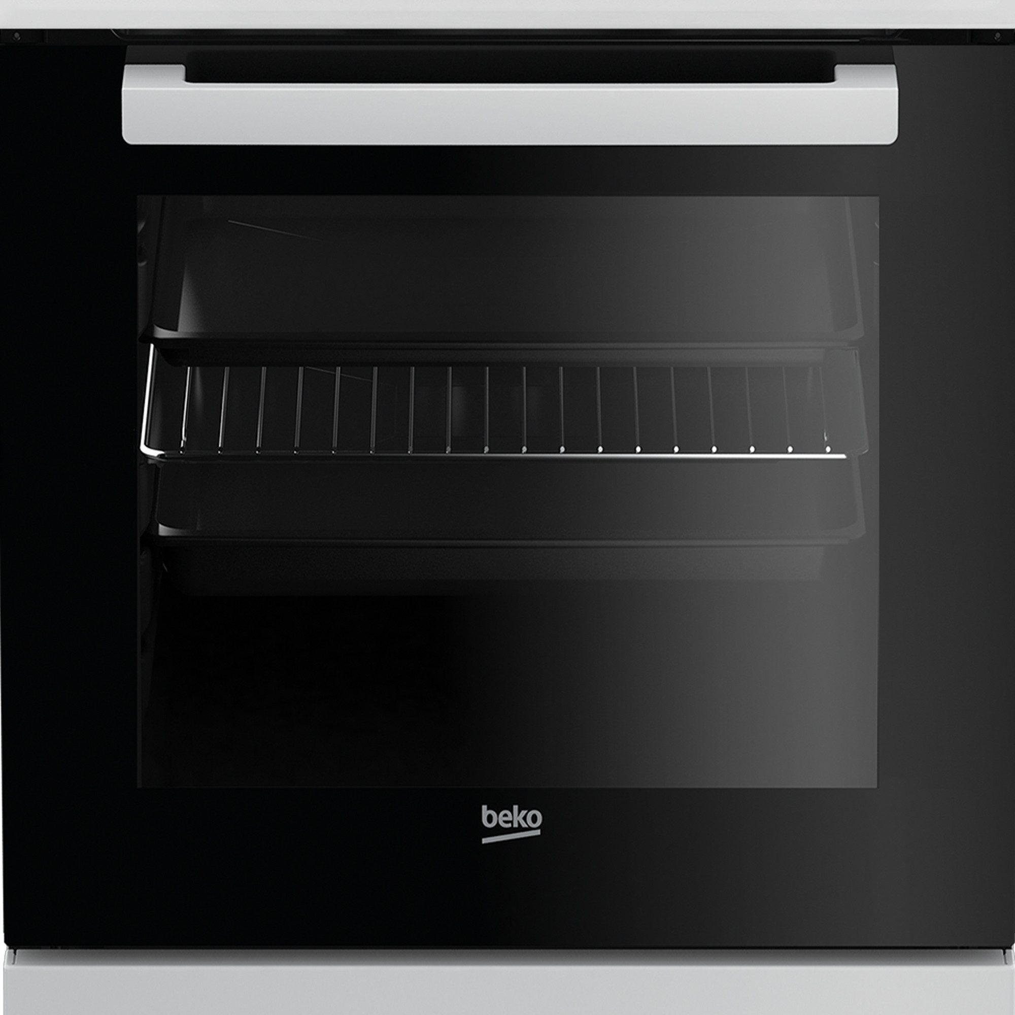 BEKO Elektro-Standherd FSM57100GW, Simple Steam Reinigungsfunktion, Abnehmbare Backofentür – Bild 3 von 5