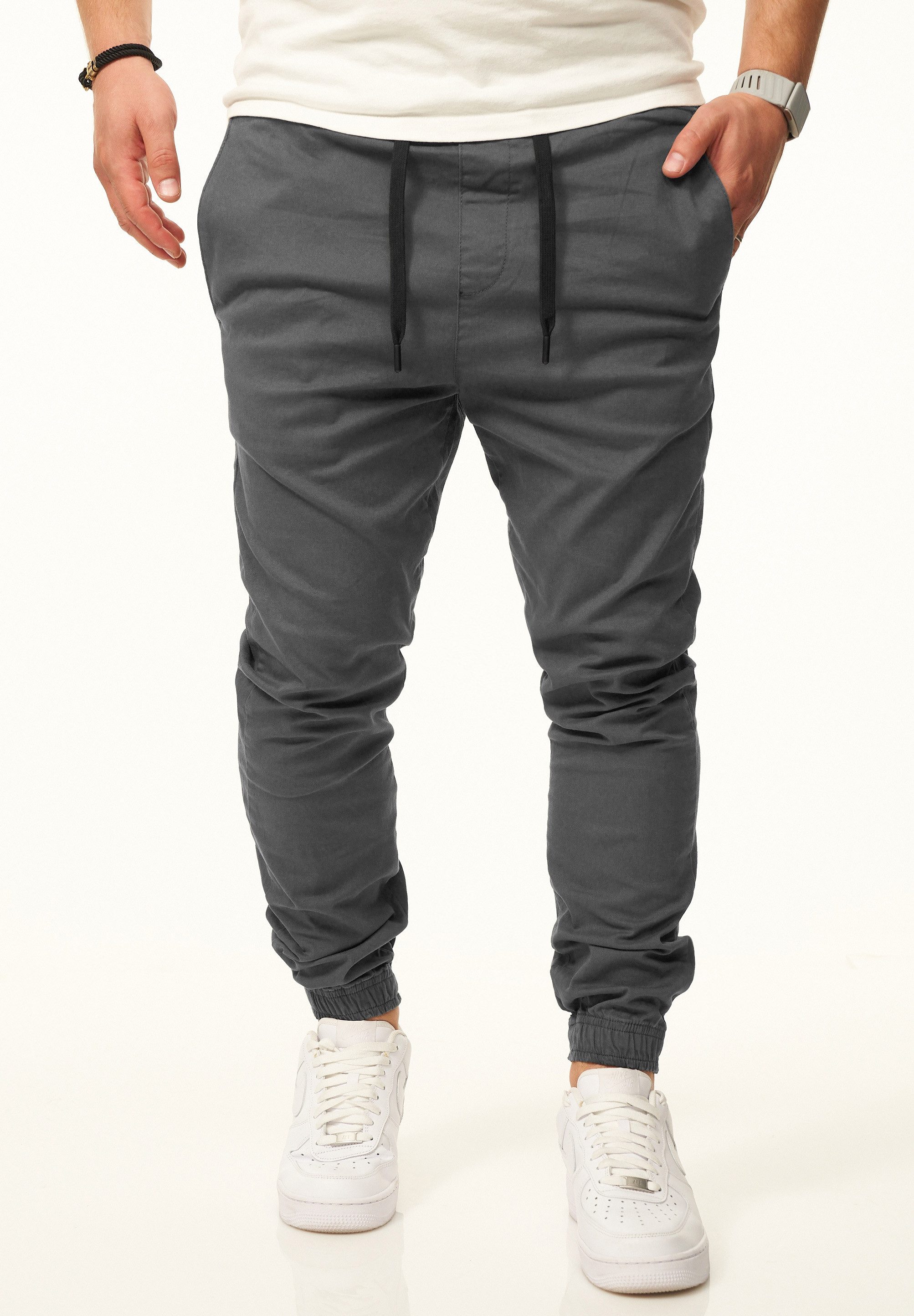 DAILY COTTON Chinohose als Jogger Jeans Freizeithose mit Gummibund Stoffhose im Regular-Fit mit Extra Save-Pocket – Bild 3 von 5