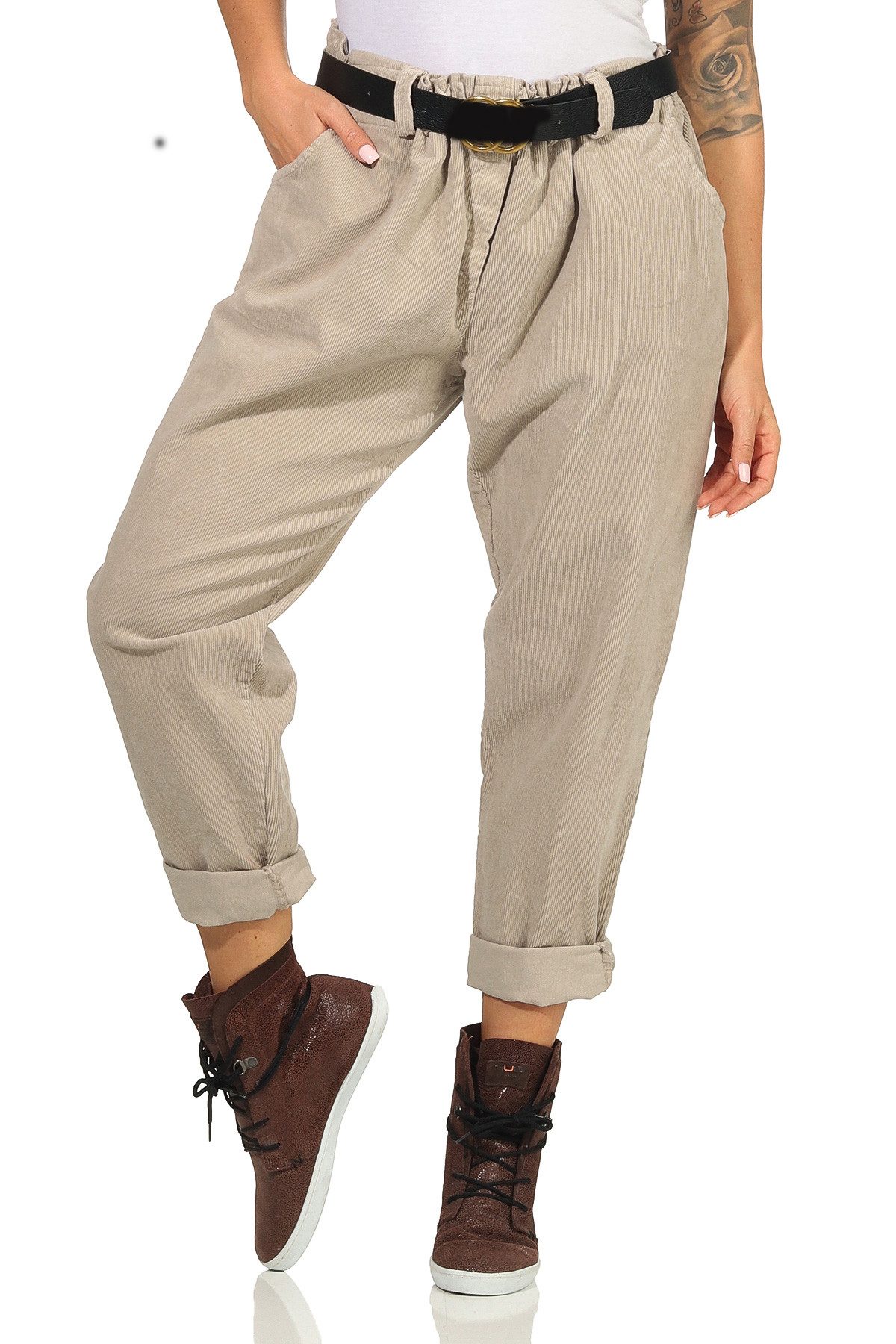 Mississhop Haremshose Damenhose mit Gürtel – günstig online kaufen
