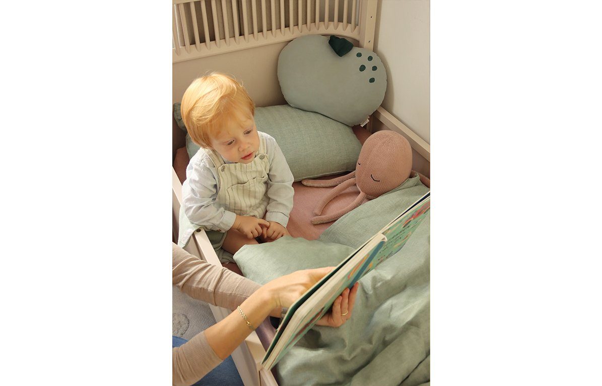 KINDSGUT Kinderbettwäsche, Baumwolle, Pistazie