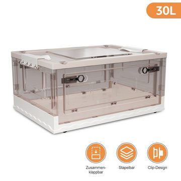 MULISOFT Spielzeugtruhe 3 Stück Aufbewahrungsboxen Stapelbare Kisten Kunststoffbox 30L/45L (3 St), Organizer von Büchern, Kleidung, Spielzeug, Schuhkarton