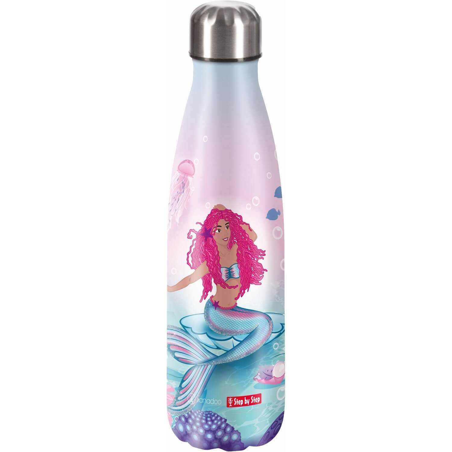 Step by Step Trinkflasche Isolierte Edelstahl-Trinkflasche Mermaid Lola