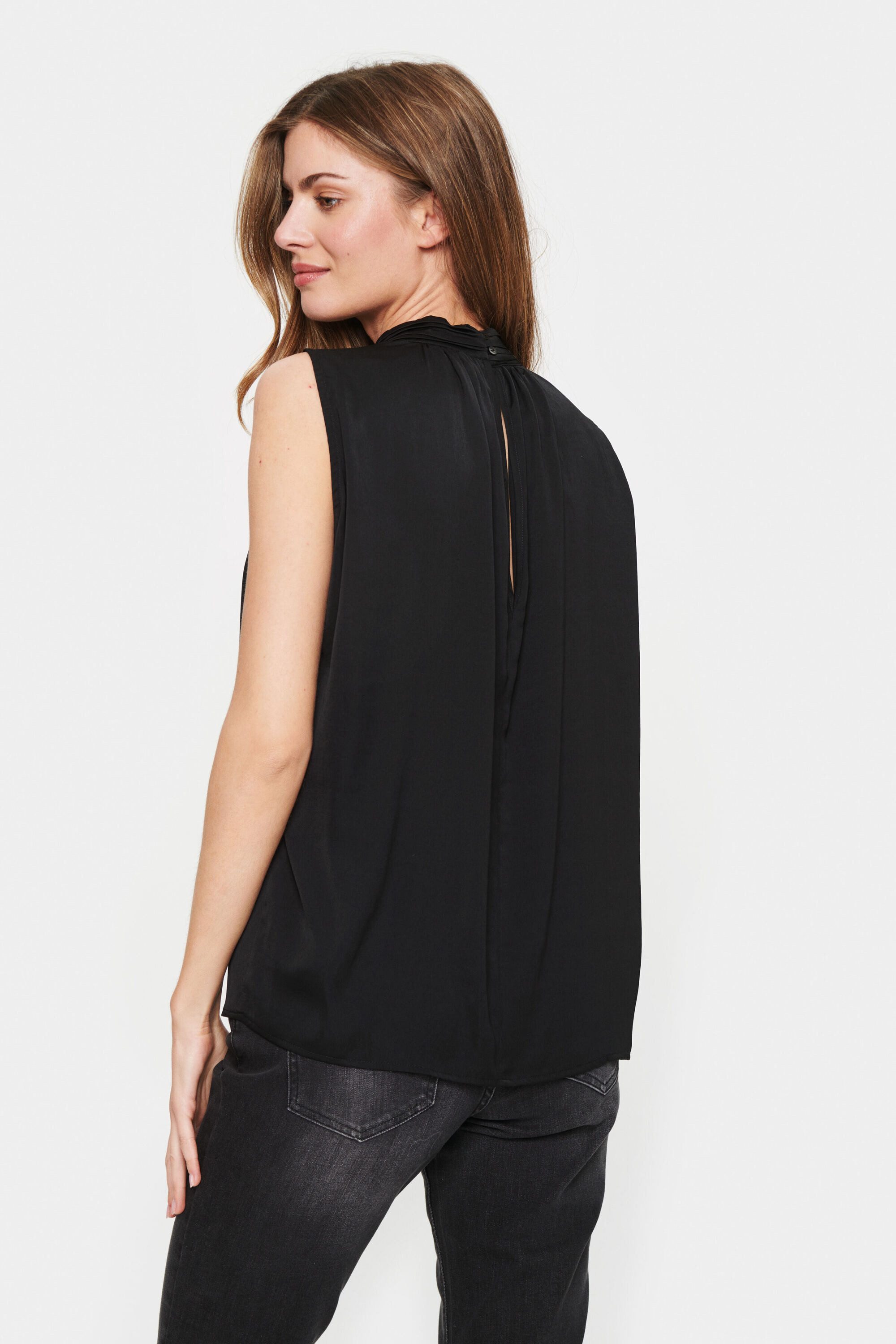 Saint Tropez Blusentop Bluse ärmellos AileenSZ – Bild 5 von 5