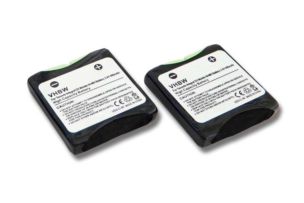 vhbw Ersatz für 4.999.046.235, NTTQ49MAE6 für Akku NiMH 600 mAh (2,4 V) | Akkus und PowerBanks