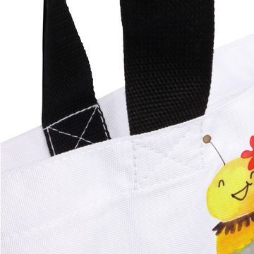 Mr. & Mrs. Panda Shopper Biene Blume - Weiß - Geschenk, Schultasche, Wespe, Shopper, Hummel, T (1-tlg), Einzigartige Designs