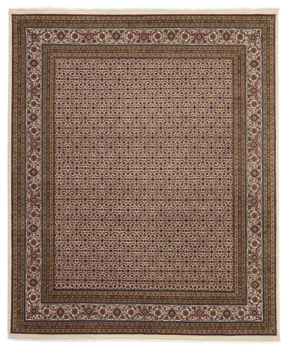 Orientteppich Indo Täbriz 253x303 Handgeknüpfter Orientteppich, Nain Trading, rechteckig, Höhe: 12 mm
