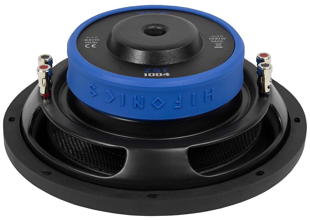 Hifonics ZST10D4 25 cm (10) 250mm FLACH Flat Shallow Subwoofer Auto-Subwoofer (300 W, max.: W 25 cm)