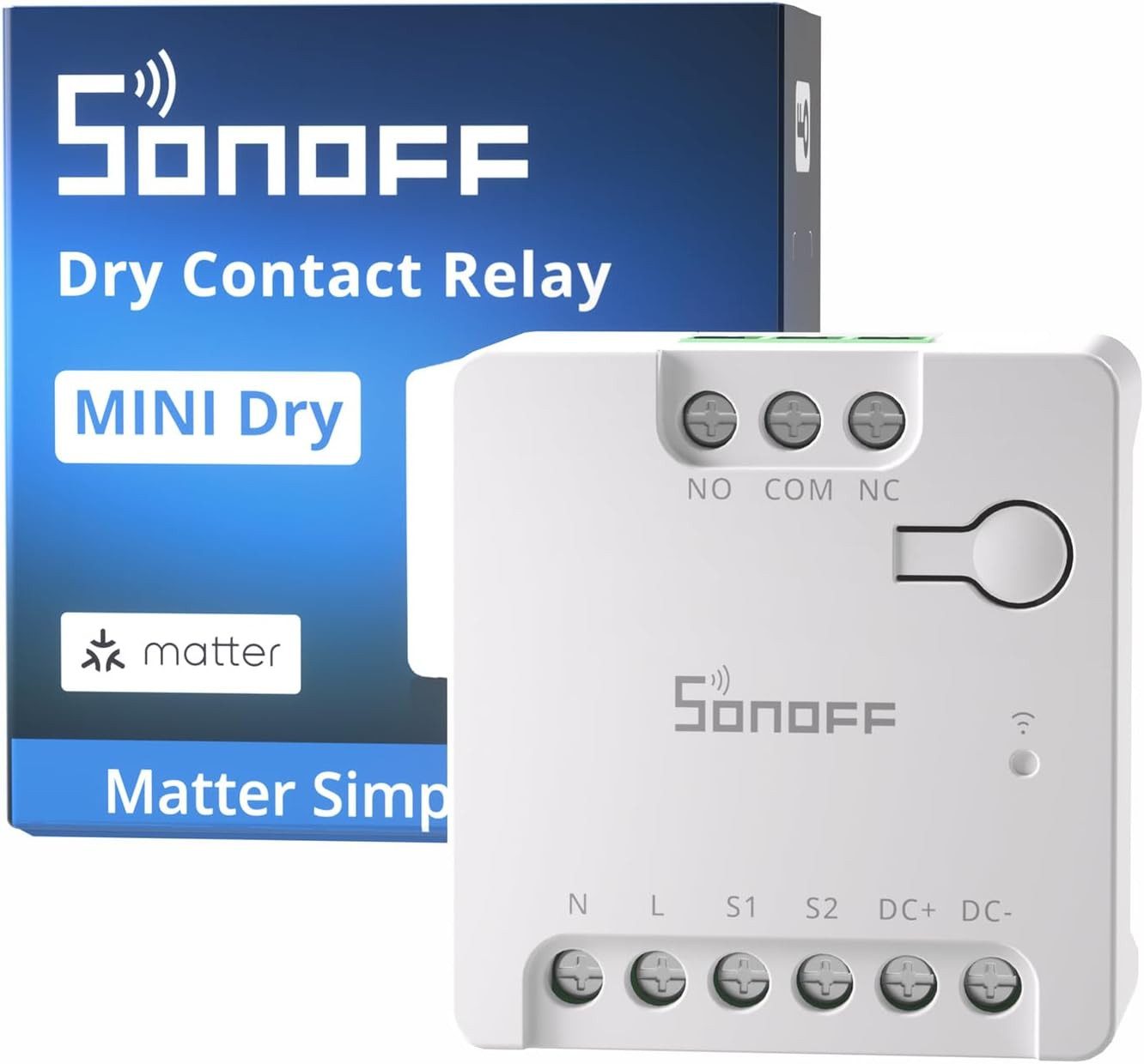 Sonoff MINI-D WiFi Dry Smart-Home-Zubehör, Matter, Dry Contact, WiFi 2.4GHz