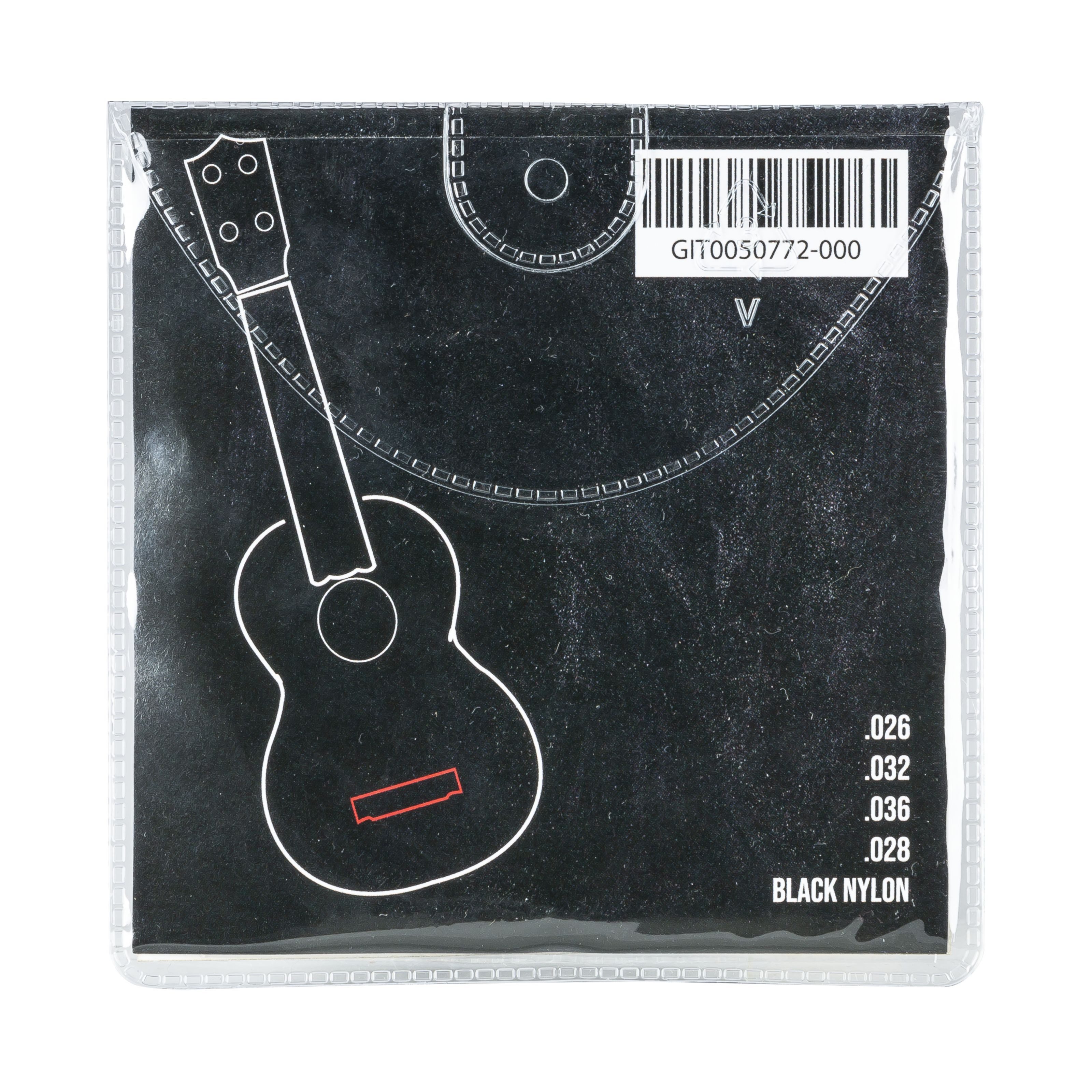 MUSIC STORE Saiten, (Ukulele Strings Black Nylon), Ukulele Strings, Black Nylon