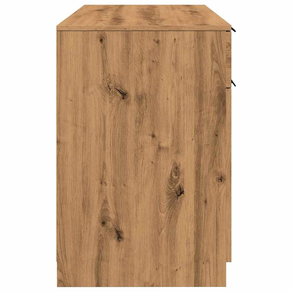 vidaXL Schreibtisch NA Schreibtisch Artisan-Eiche 100x50x75 cm Spanplatte