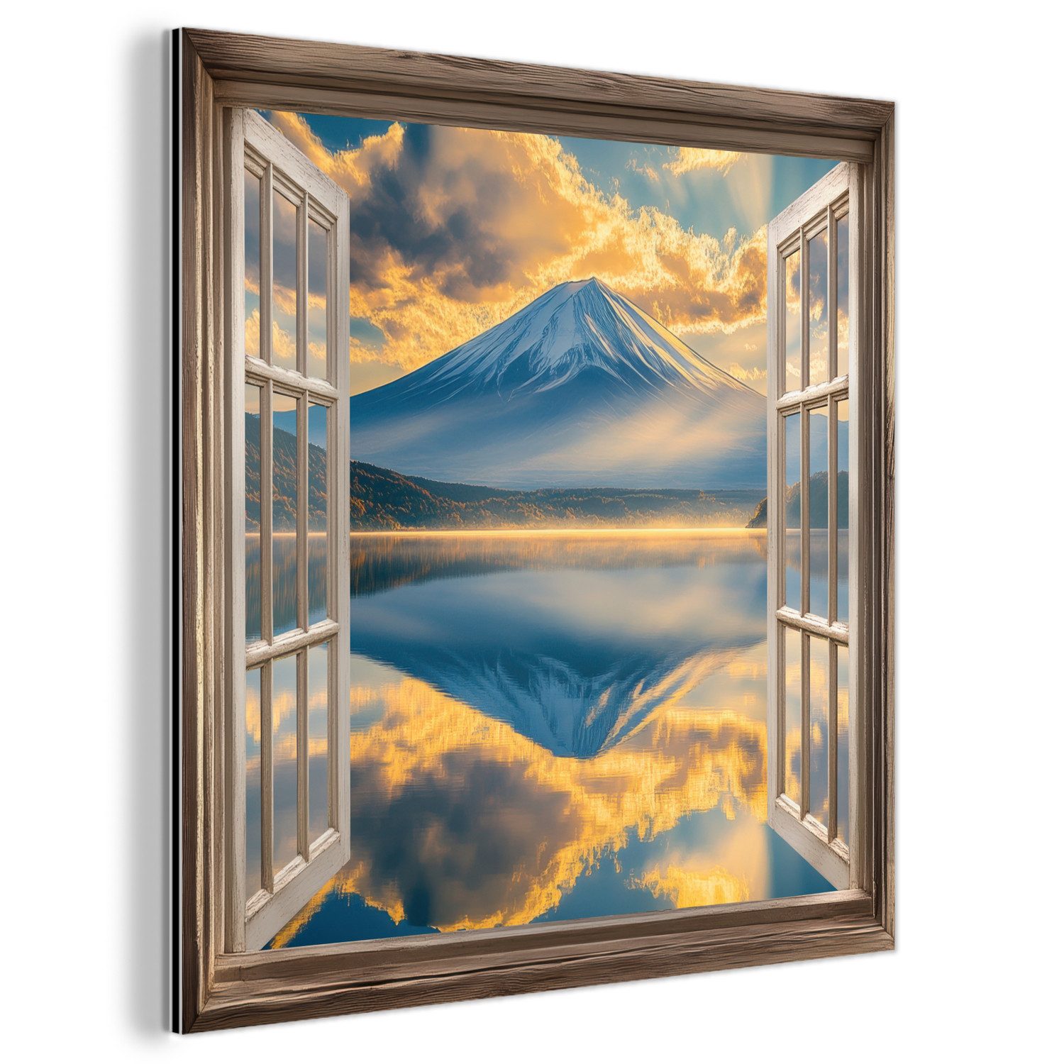 MuchoWow Metallbild Aussicht - Landschaft - günstig online kaufen
