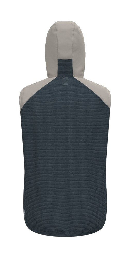Odlo Steppweste Ascent Hybrid (Merinomix, atmungsaktiv) silber/darkgrau Herren