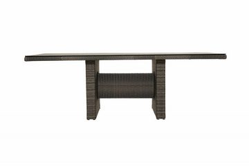Ploß Gartentisch Ploß Dining Tisch Rocking rechteckig grau braun meliert 220x100cm