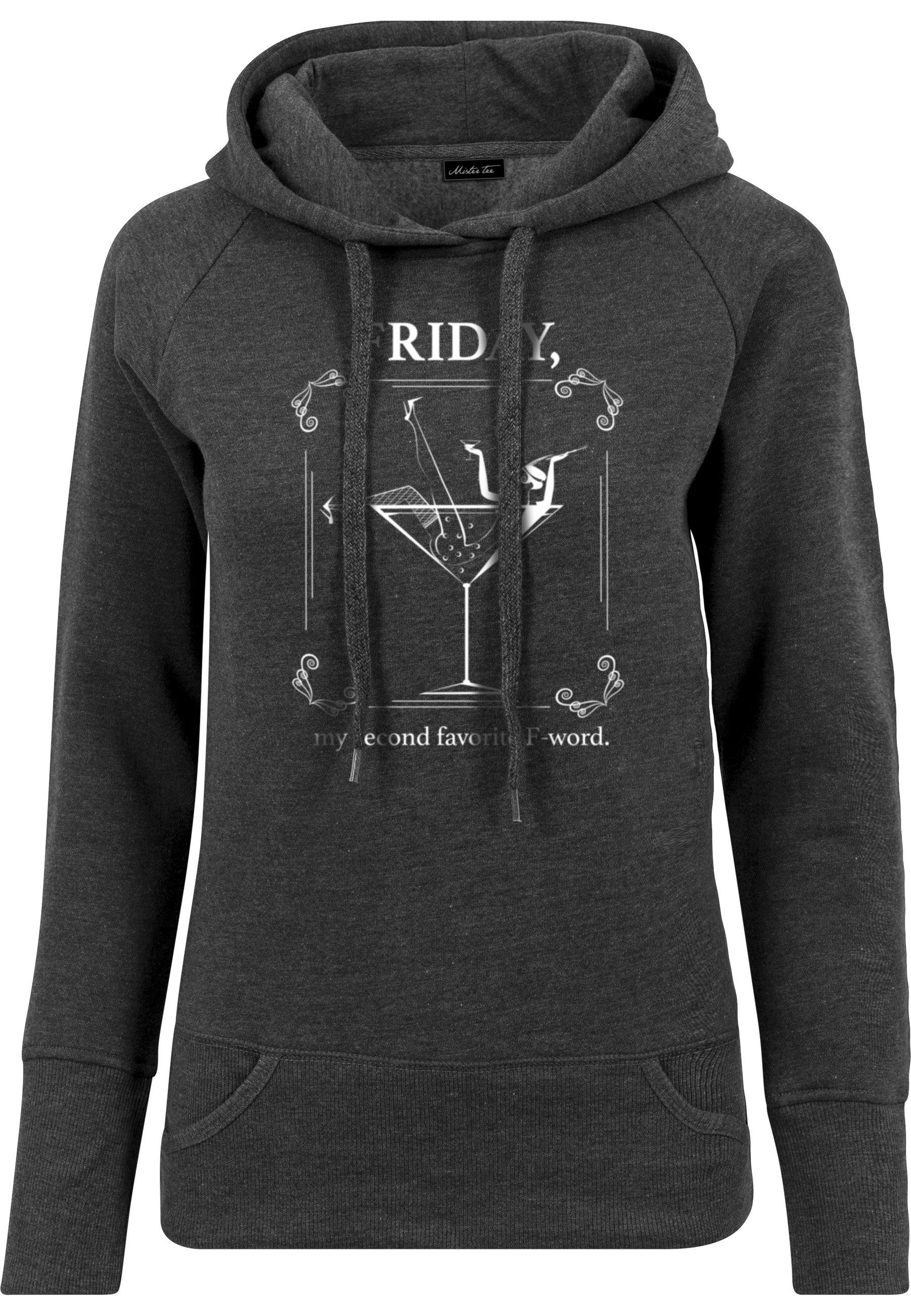 MisterTee Rundhalspullover MisterTee Damen Ladies F-Word Hoody (1-tlg)